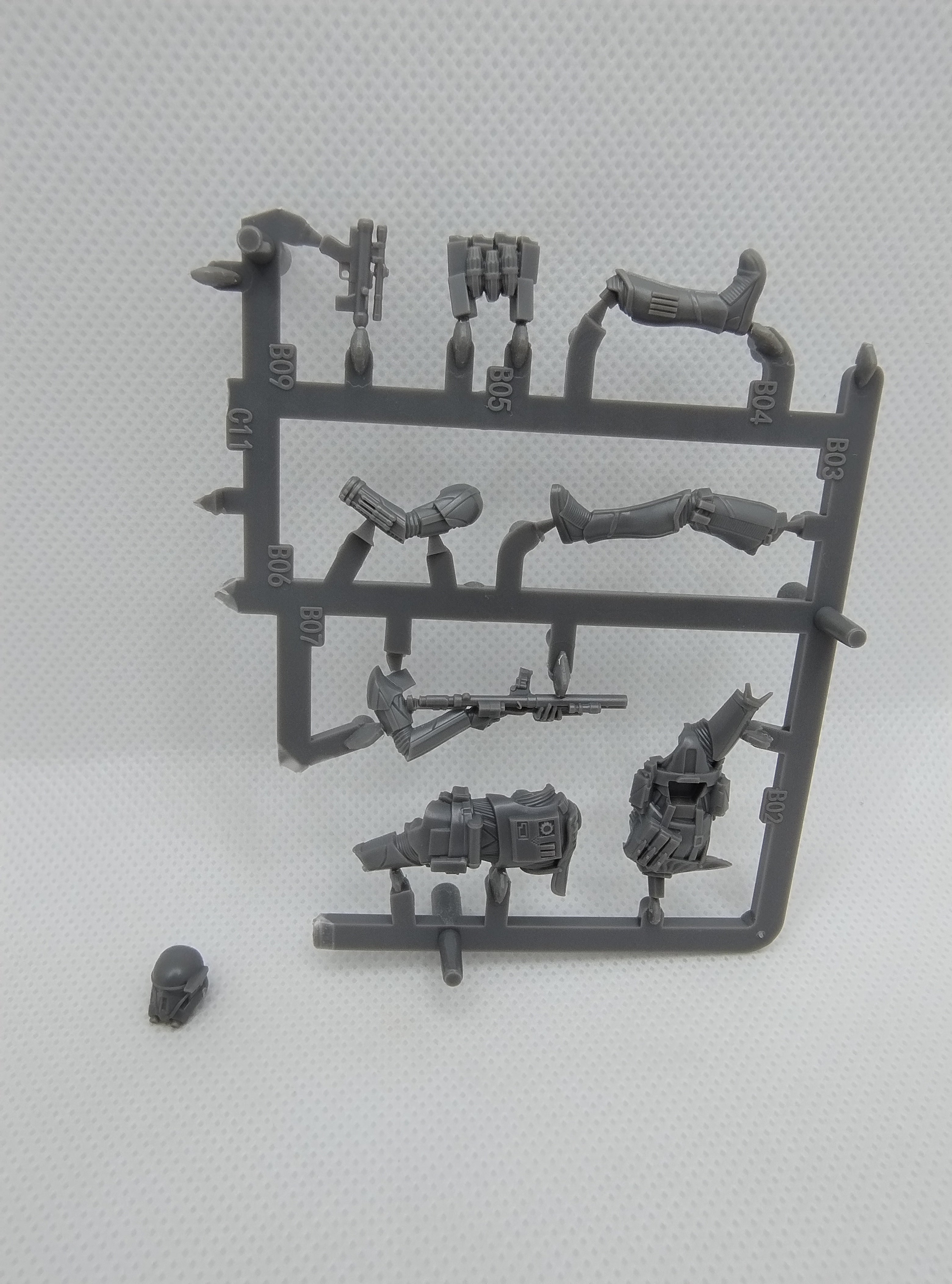 Death Trooper Escort on sprue with cards for Star Wars Shatterpoint
