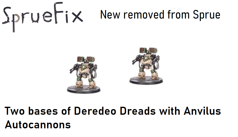 Two Deredeo Dreadnoughts  with Anvilus Autocannons for legions imperialis new on sprue