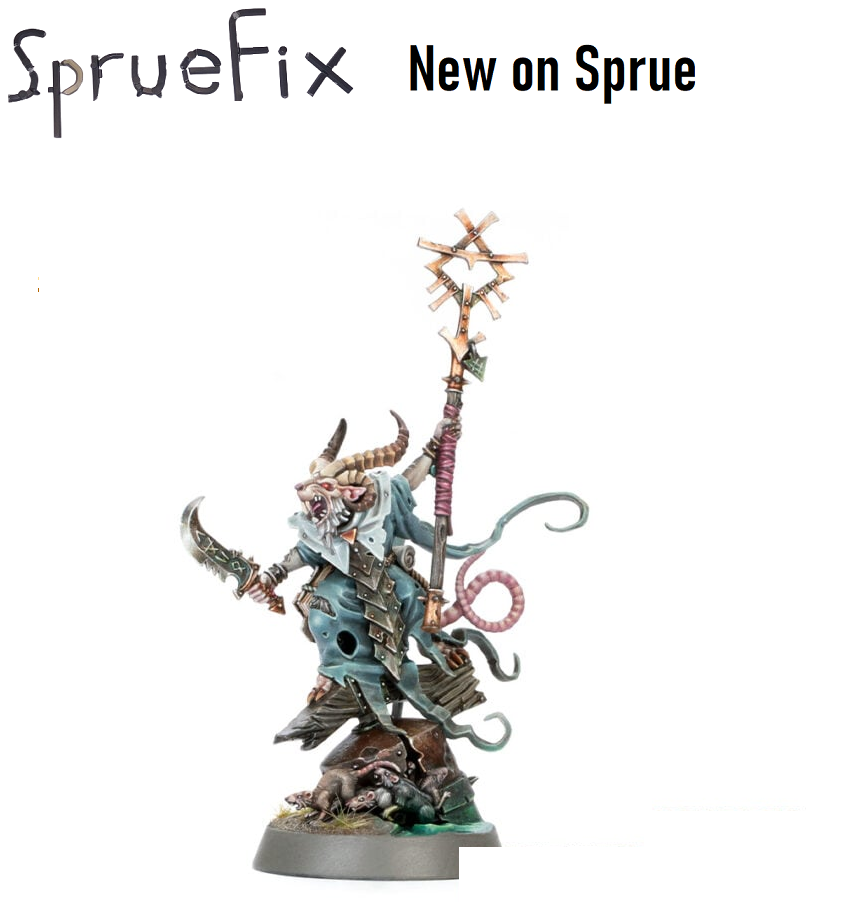 One Skaven Grey Seer new on sprue