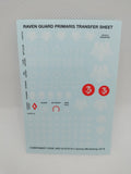 Transfers for 40k: Raven Guard Transfer sheet