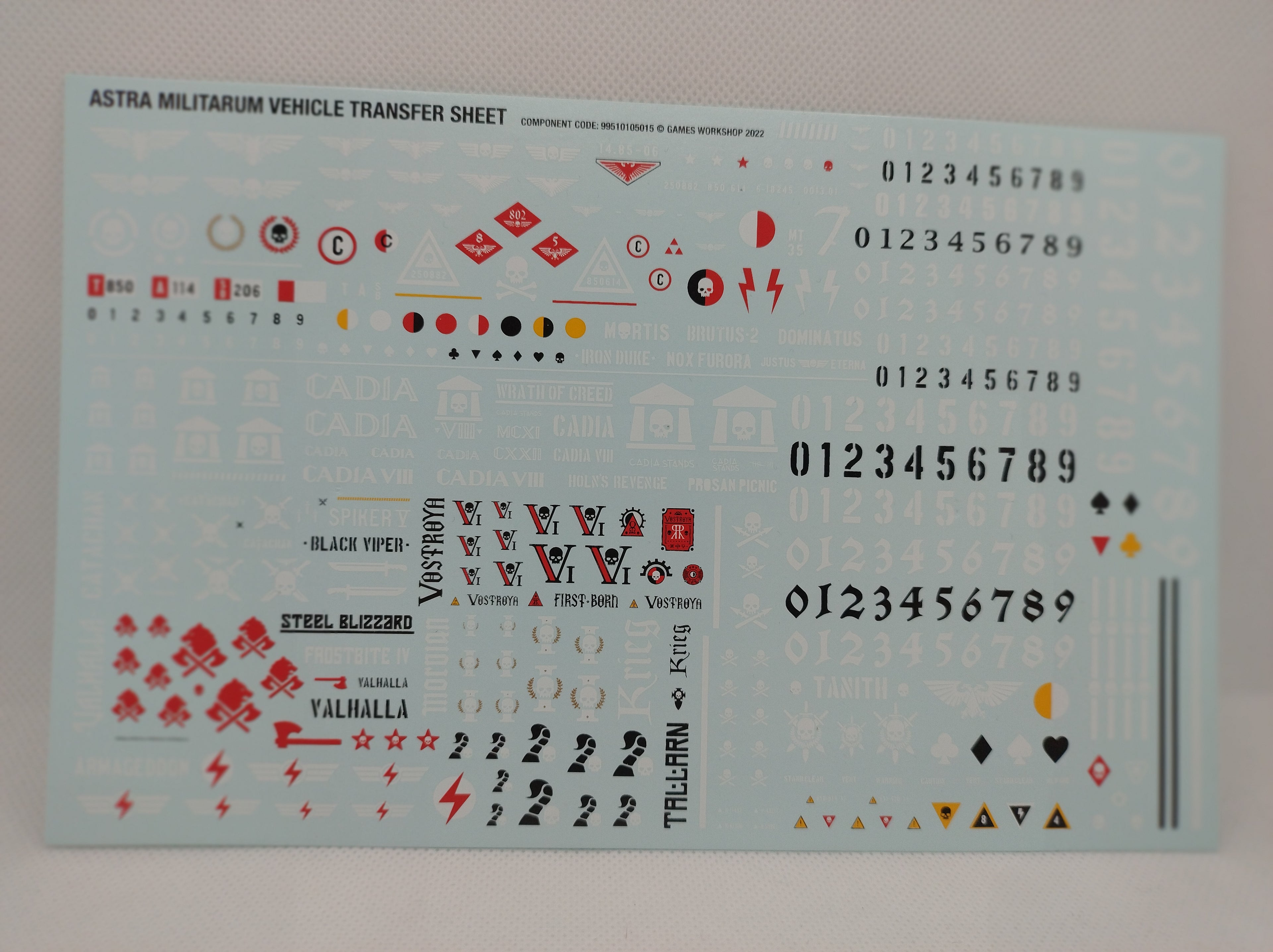 Transfers for 40k: Astra Militarum Vehicle Transfer sheet 2022
