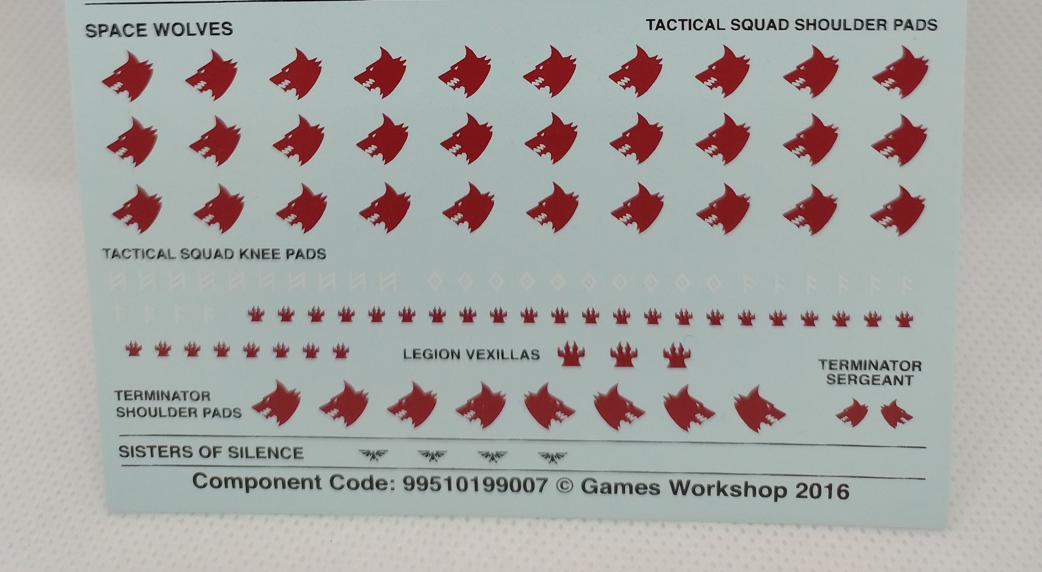 Transfers for 30k: Space Wolves Tactical Squad Transfer sheet 2016