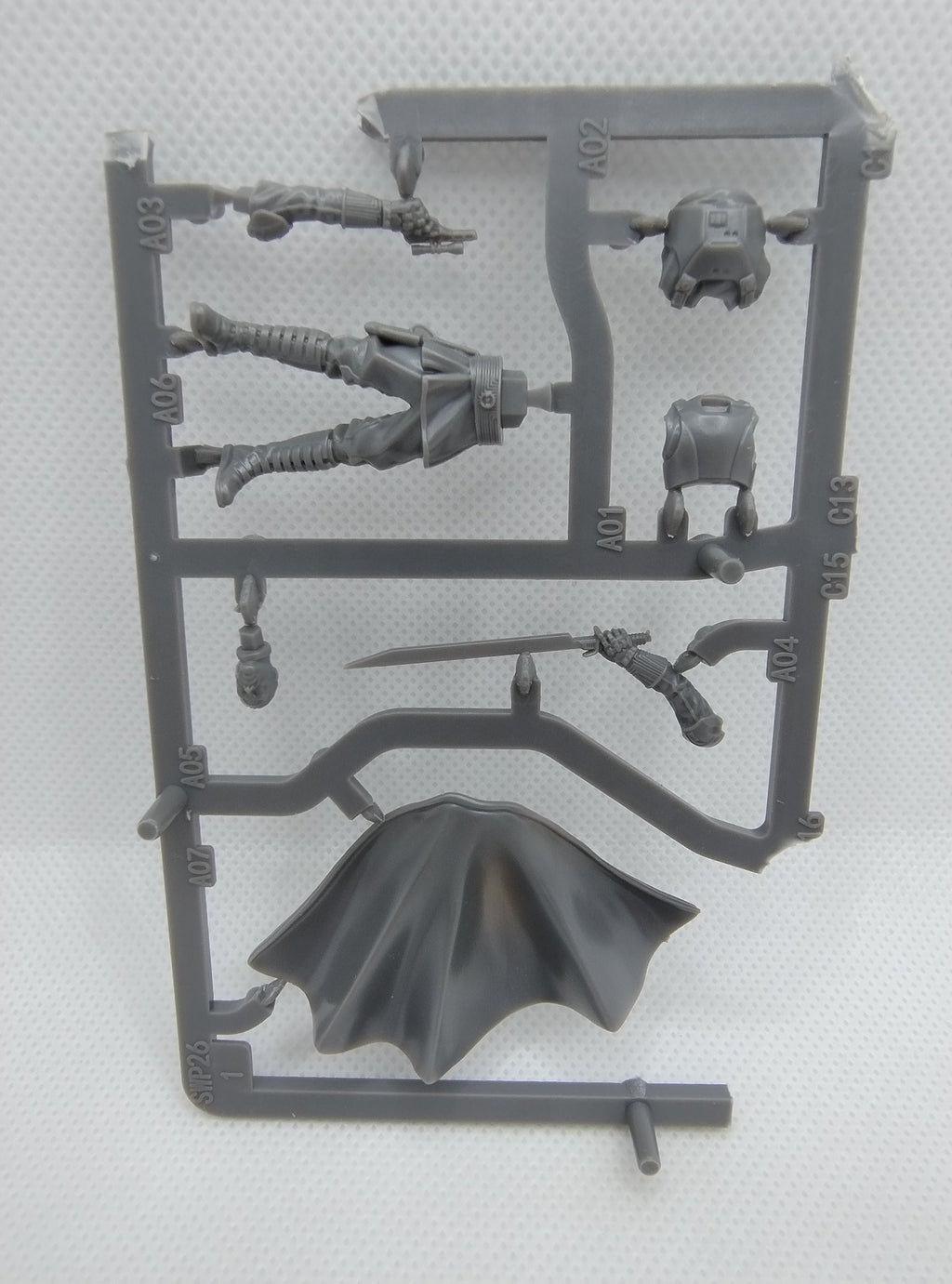 Moff Gideon on sprue with cards for Star Wars Shatterpoint
