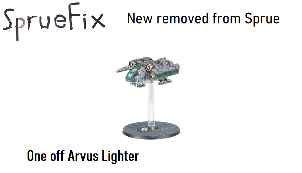 One Arvus Lighter for legions imperialis new on sprue