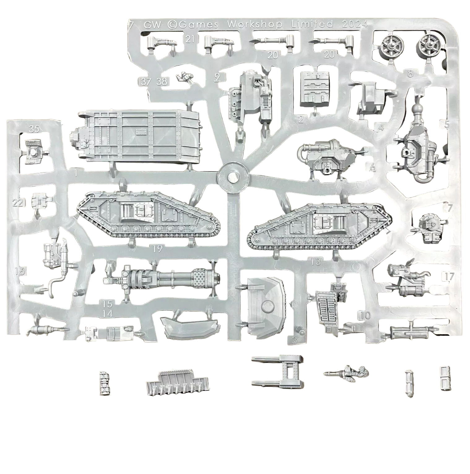 One Malcador Infernus Tank new on sprue for legions imperialis