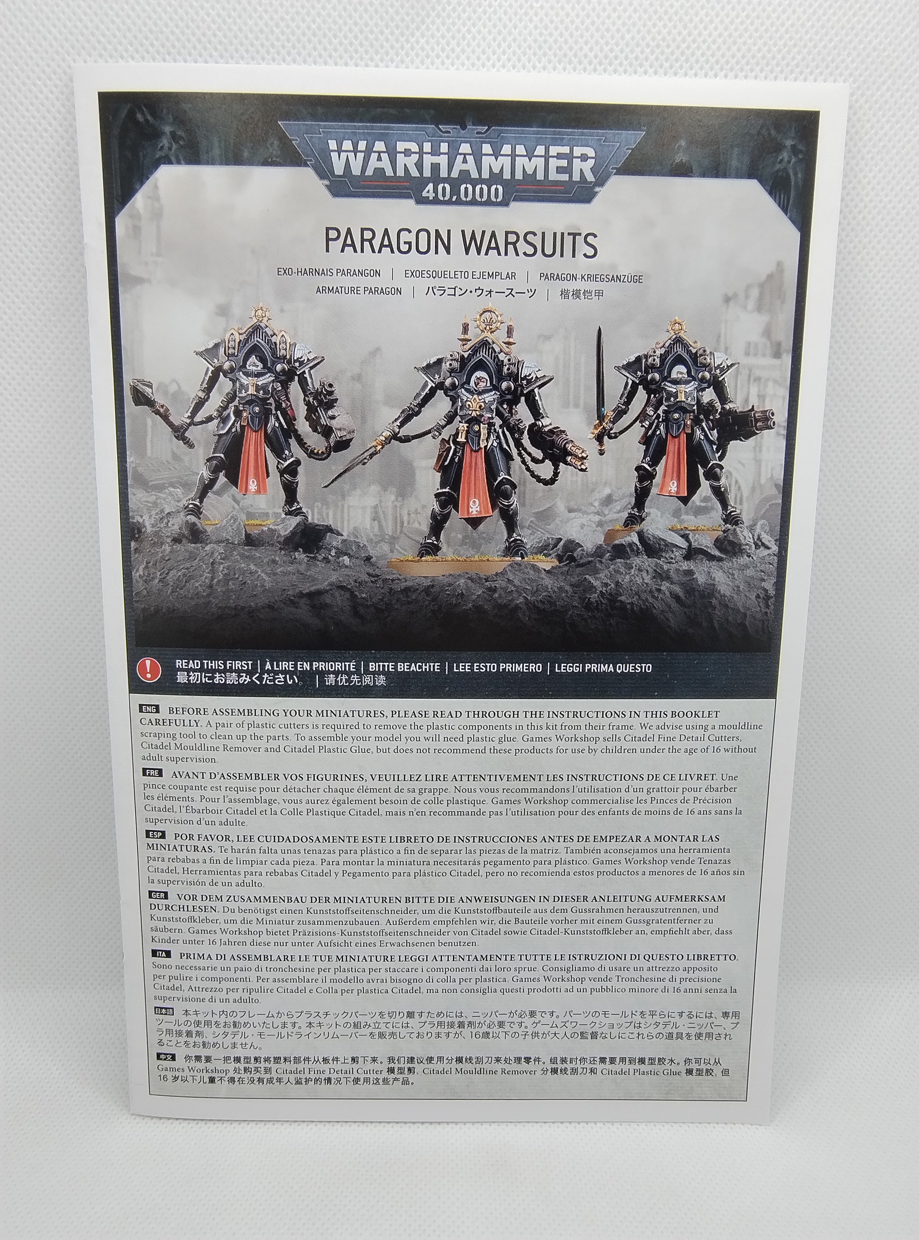 Paragon Warsuits - Adepta Sororitas new on sprue