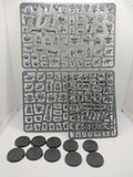 Ten Legionaries in MKII power armour with upgrade sprue