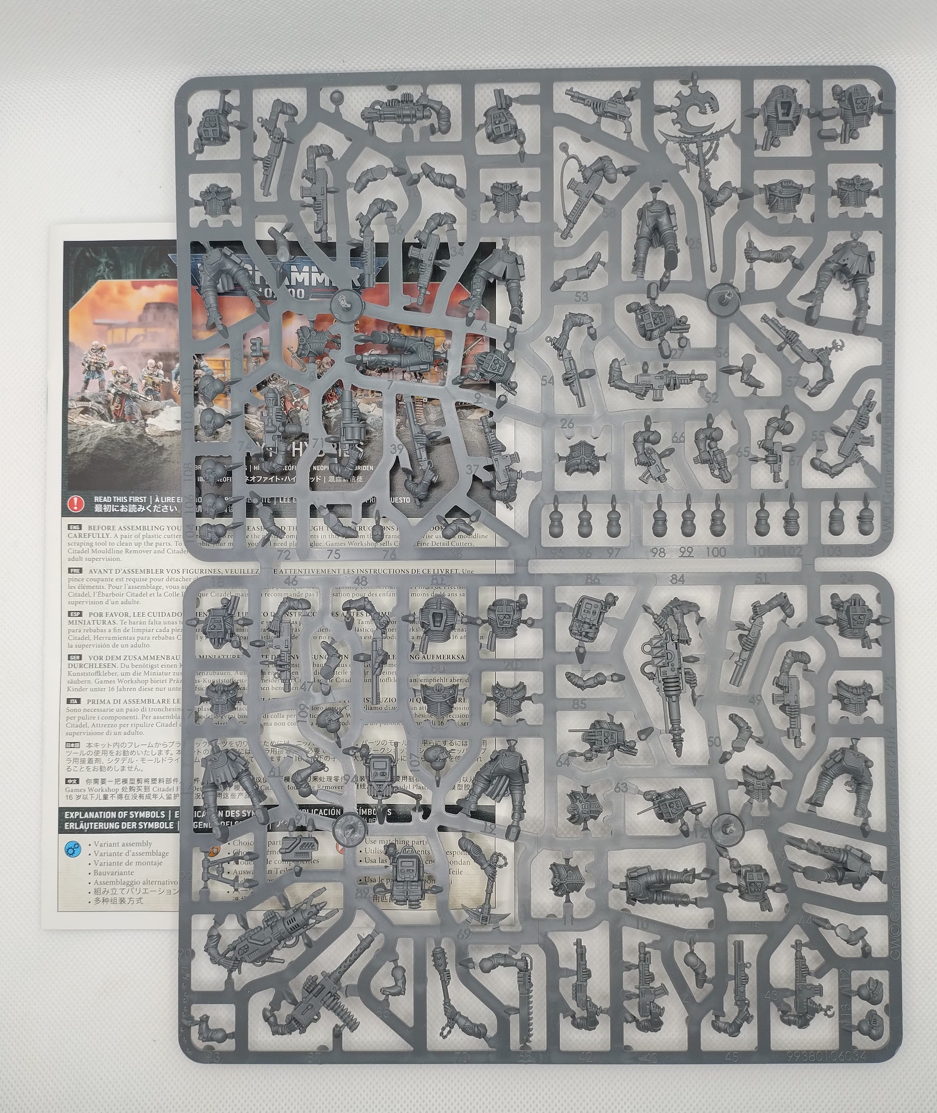 Ten genestealer cults Neophyte Hybrids new on sprue