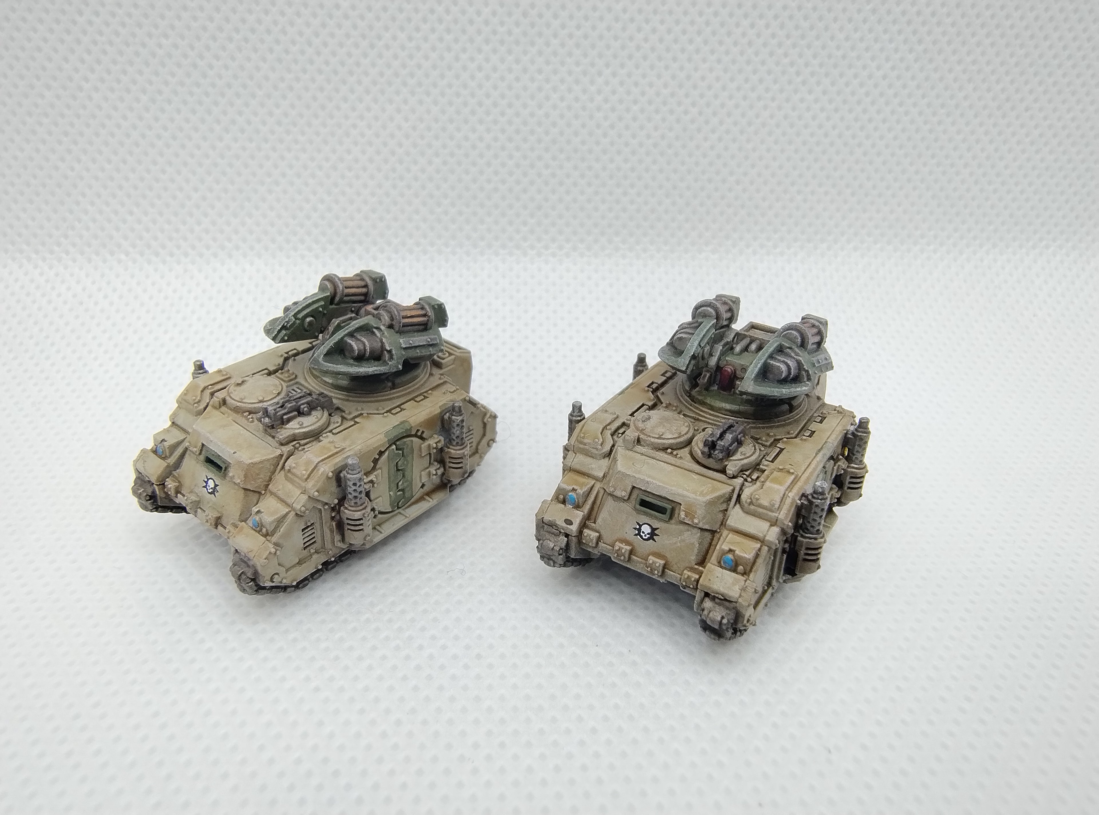 Two Assembled Scorpius tanks