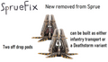 Two Drop Pods for legions imperialis new on sprue
