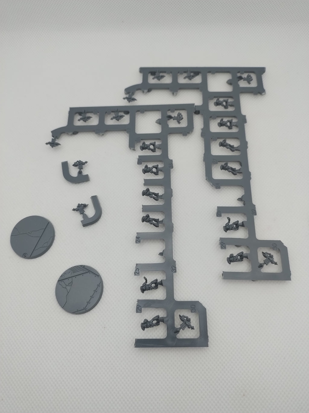 Two bases of support marines with Missile launchers for legions imperialis new on sprue